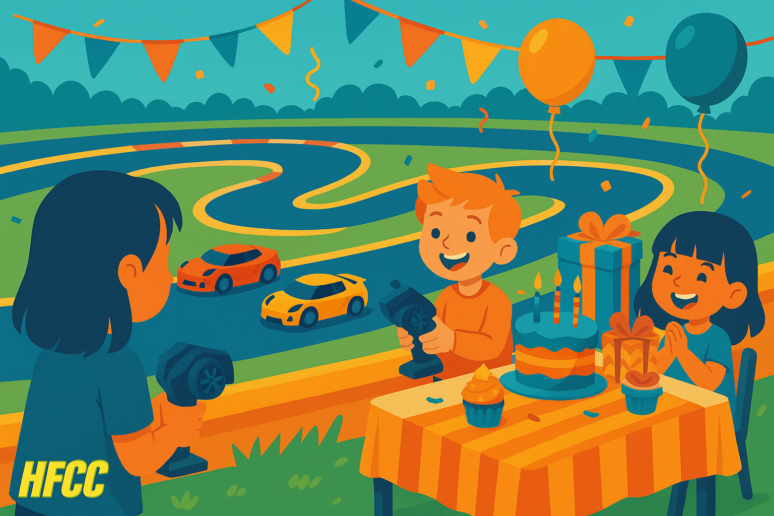 HFCC KidsParty op het circuit